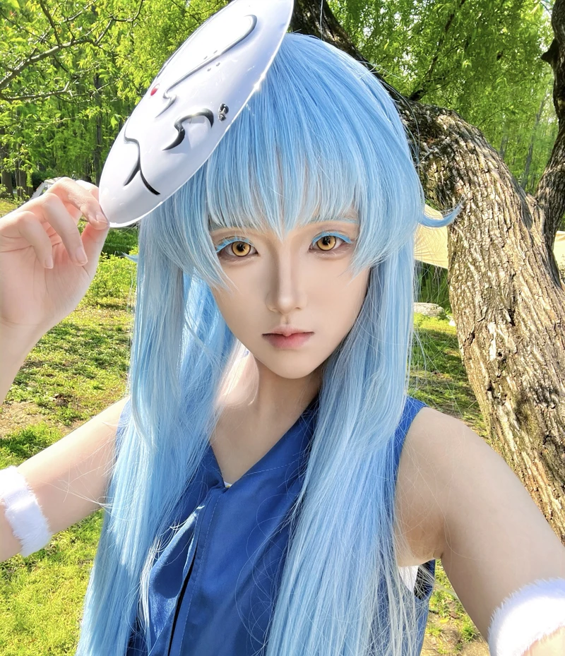 Hình phong cách anime cuốn hút Rimuru cosplay
