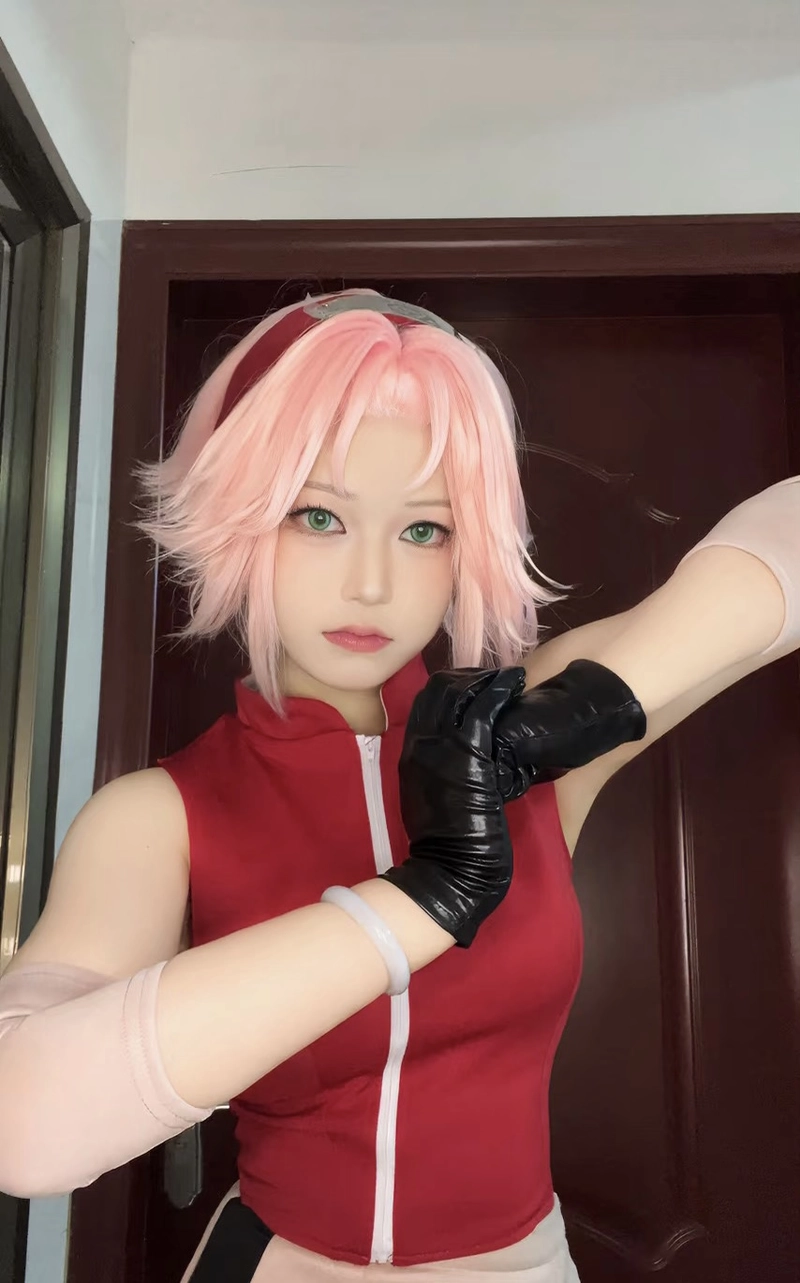 Hình phong cách nhẹ nhàng mang cosplay Sakura