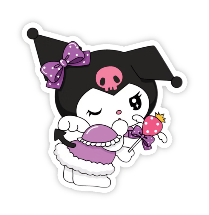 Hình sticker Kurumi chibi đáng yêu