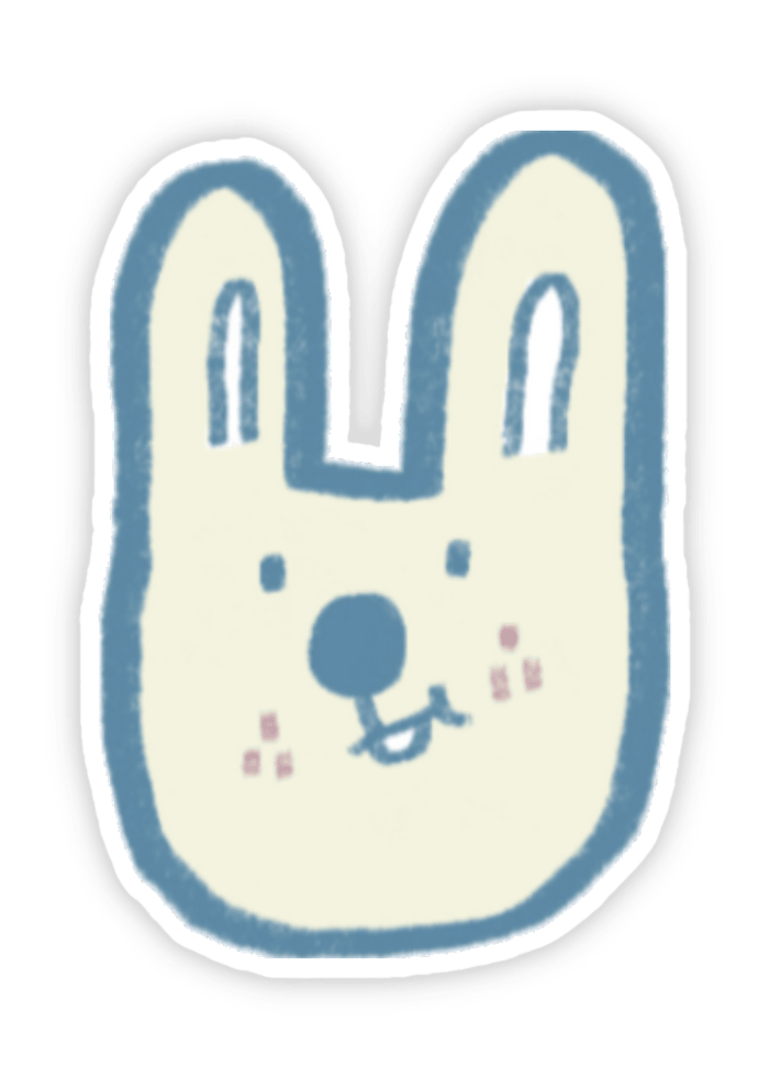 Hình sticker dễ thương con thỏ cute