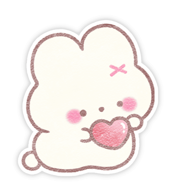 Hình sticker dễ thương phong cách cute