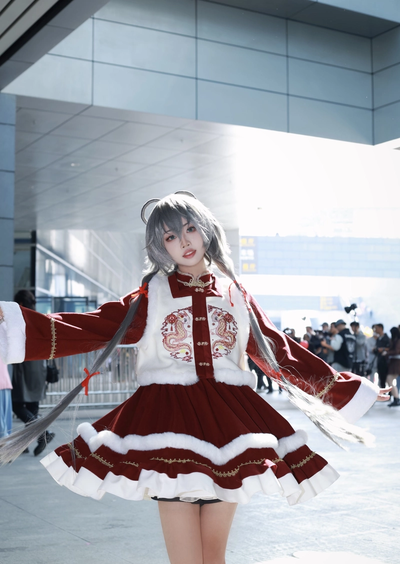 Hình trang phục xưa cổ trang cosplay với chi tiết tinh tế
