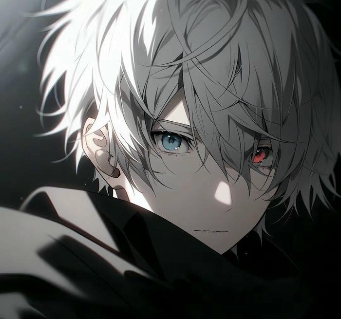 Mẫu ảnh anime nam ngầu ánh nhìn