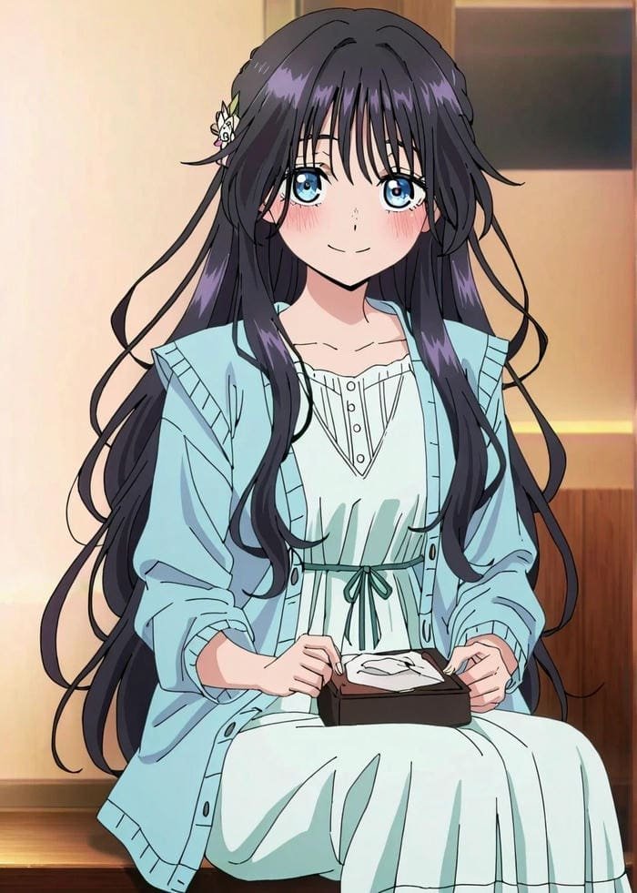 Mẫu ảnh anime nữ cute nét mềm