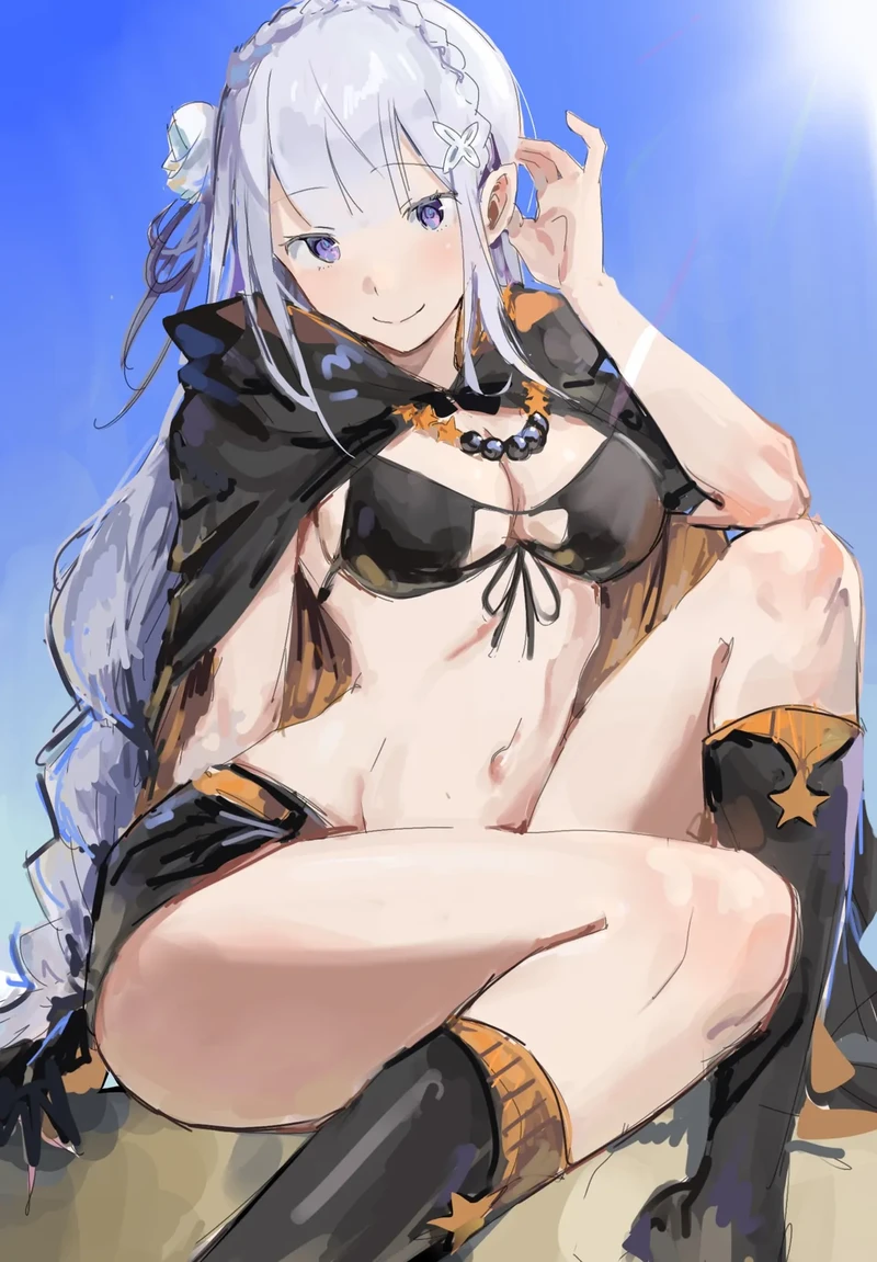 Nàng Emilia hentai xinh xắn với chi tiết tinh tế