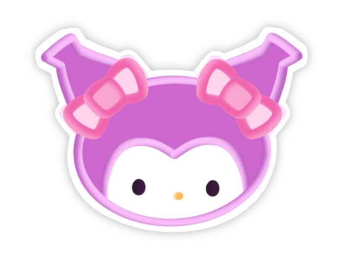 Nhãn dán Kurumi dễ thương huyền bí