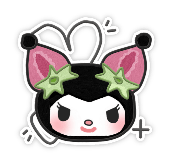 Nhãn dán Kurumi ngọt ngào tinh nghịch