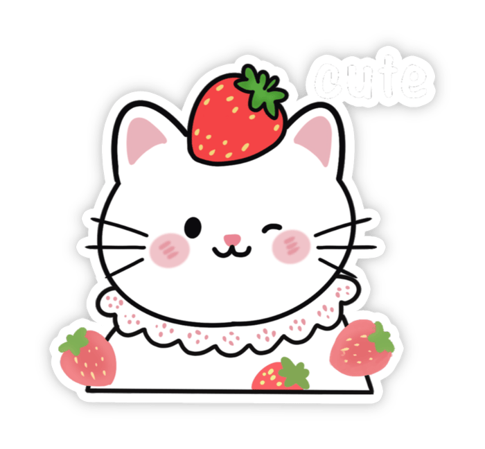 Nhãn dán cute phong cách dễ thương