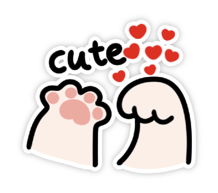 Nhãn dán dễ thương hợp nhiều gu