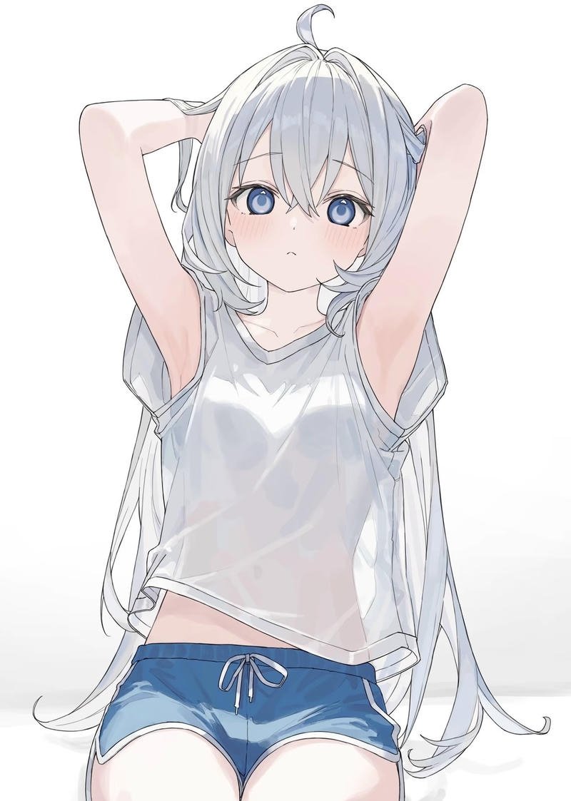 Phối hợp tinh tế tạo nên ảnh anime girl tóc trắng đẹp