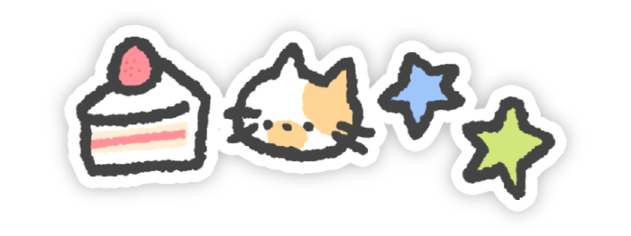 Sticker đáng yêu phong cách xinh