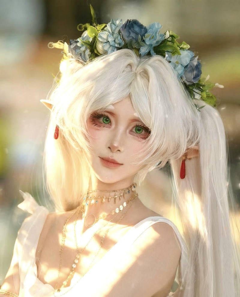 Tạo hình Frieren cosplay mang cảm giác bình yên sâu lắng