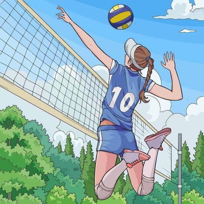 ảnh anime bóng chuyền chơi nhẹ