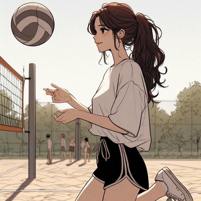 ảnh anime bóng chuyền đẹp tinh tế