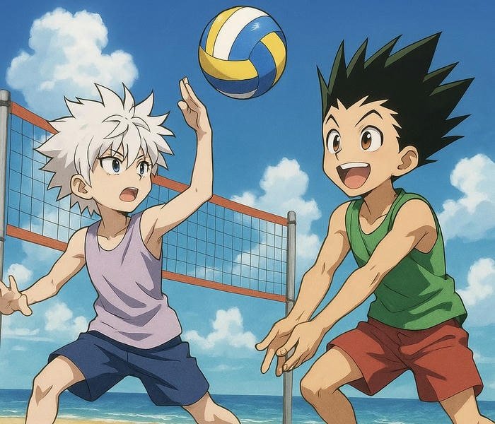 ảnh anime bóng chuyền thu hút mắt