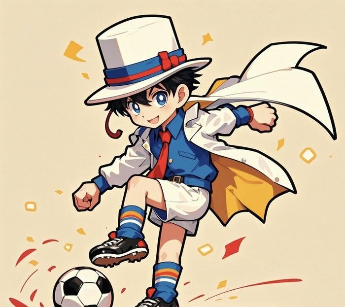 ảnh anime bóng đá đơn giản