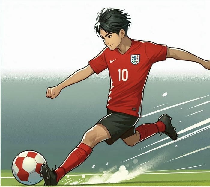 ảnh anime bóng đá tinh thần thép