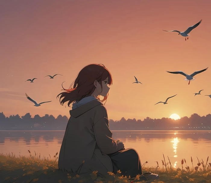 ảnh anime buồn cô đơn lặng lẽ
