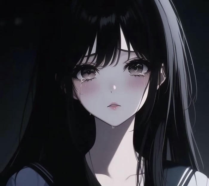 ảnh anime buồn trong bóng tối