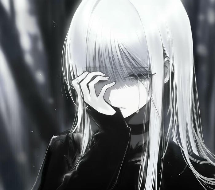 ảnh anime buồn vì tình yêu nước mắt