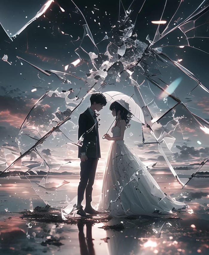 ảnh anime buồn vì tình yêu tan