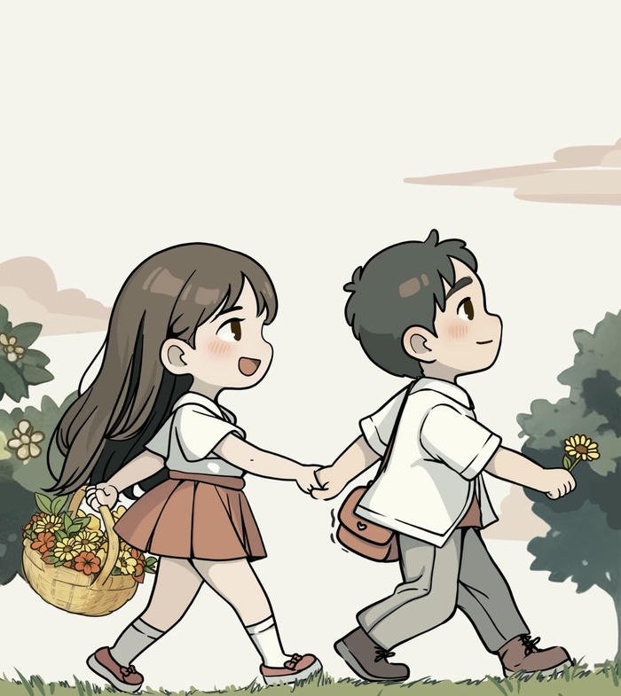 ảnh anime cầm tay thật chặt