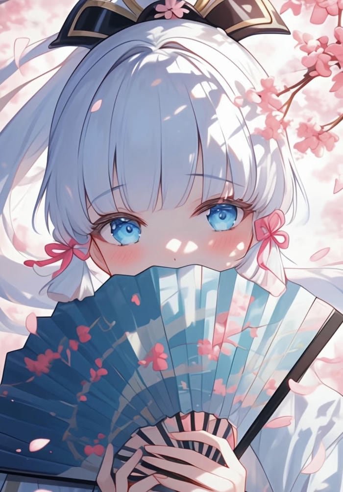 ảnh anime che mặt cô độc