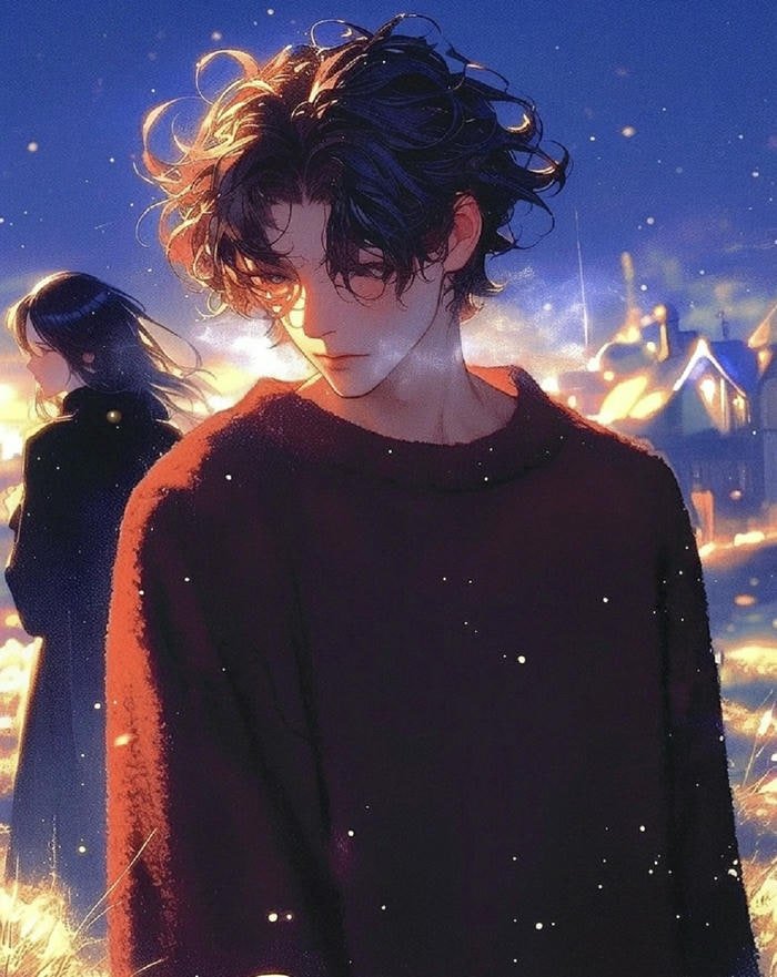 ảnh anime chia tay buồn lặng