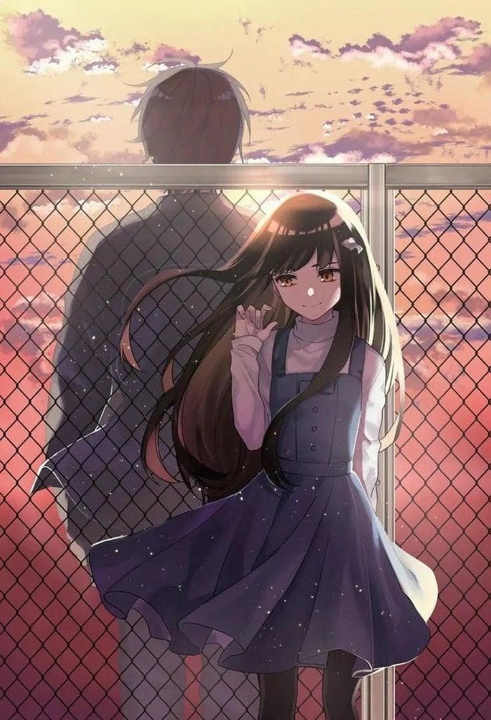 ảnh anime chia tay quay lưng