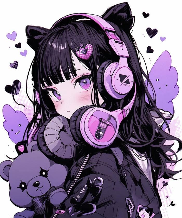 ảnh anime cô gái ngầu siêu đẹp