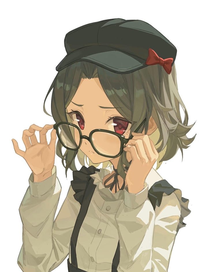 ảnh anime đeo kính phong cách học giả