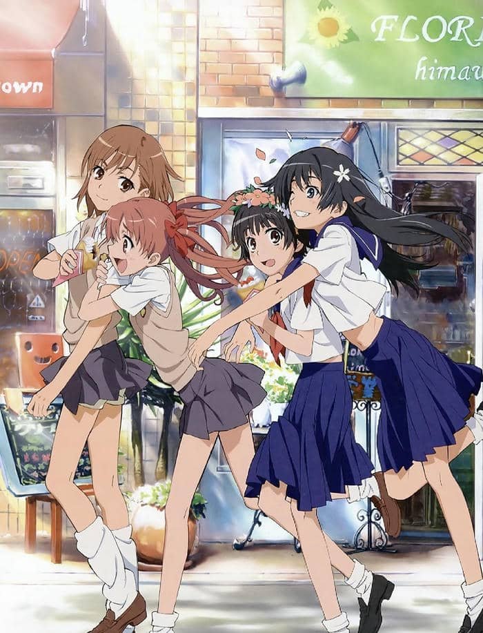 ảnh anime học đường bạn bè nô đùa