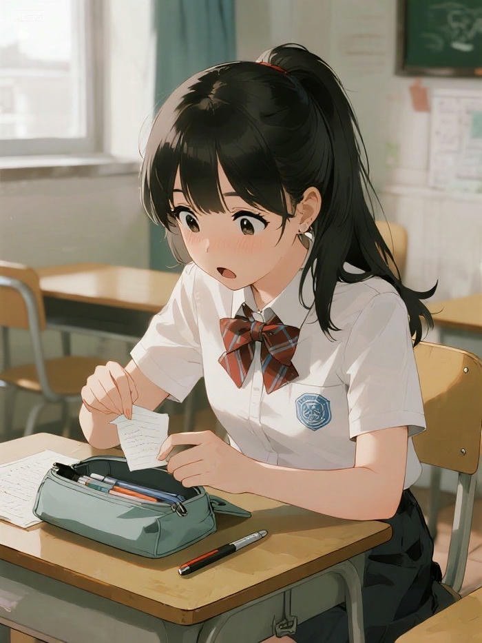 ảnh anime học đường hoảng hốt