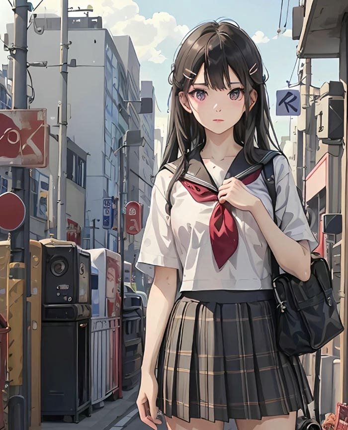 ảnh anime học sinh tinh thần học trò