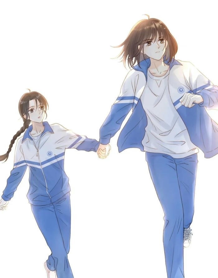 ảnh anime học sinh vui vẻ cùng bạn bè thân thiết