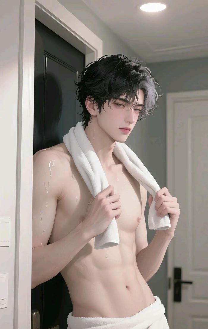 ảnh anime nam 6 múi cơ bụng rõ