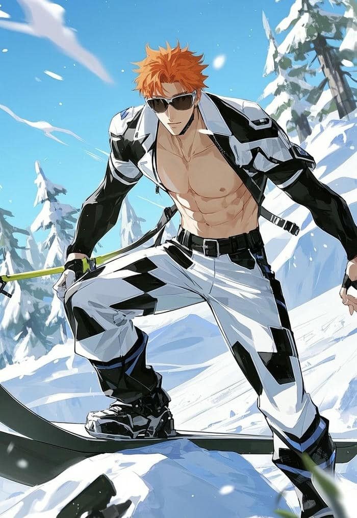 ảnh anime nam 6 múi dáng đứng chuẩn