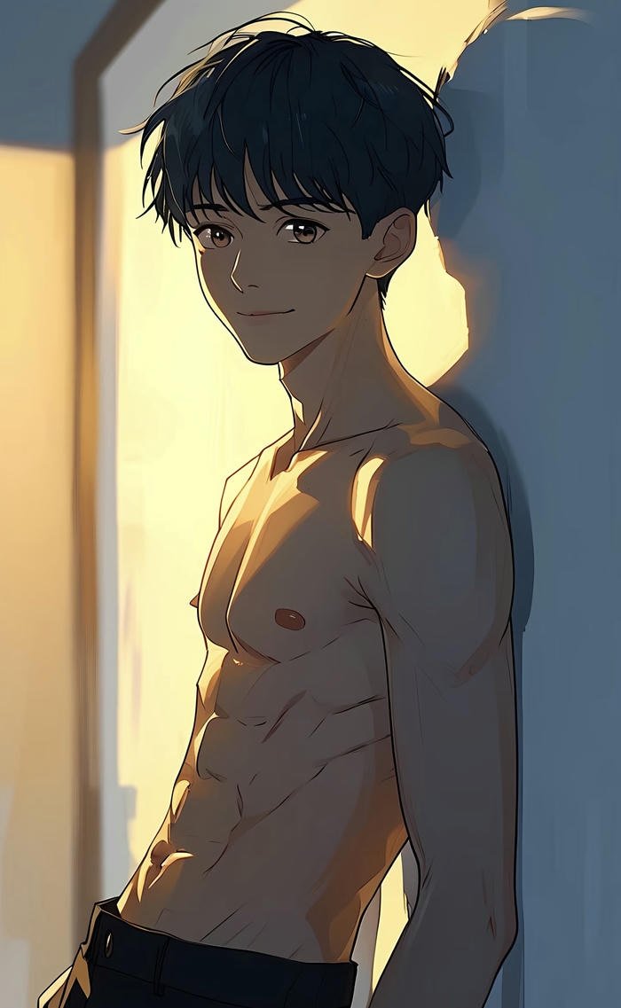 ảnh anime nam 6 múi phong cách hiện đại