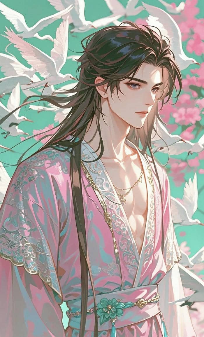 ảnh anime nam cổ trang thần thái