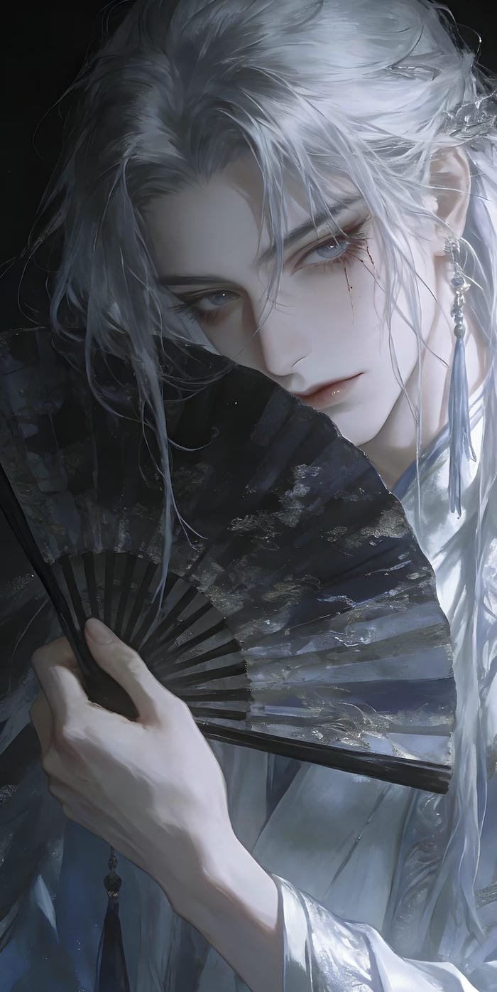 ảnh anime nam cổ trang u buồn