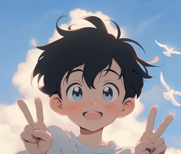 ảnh anime nam cute vẻ đẹp nhẹ