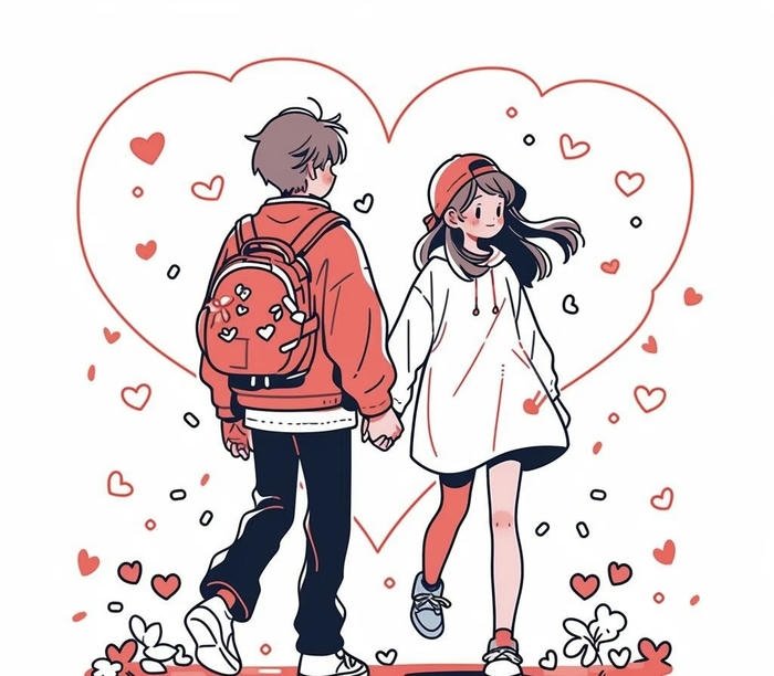 ảnh anime nắm tay đầy nhớ nhung