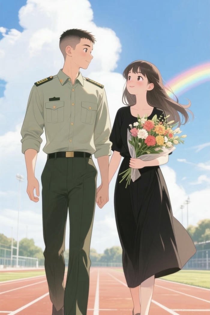 ảnh anime nắm tay dịu êm