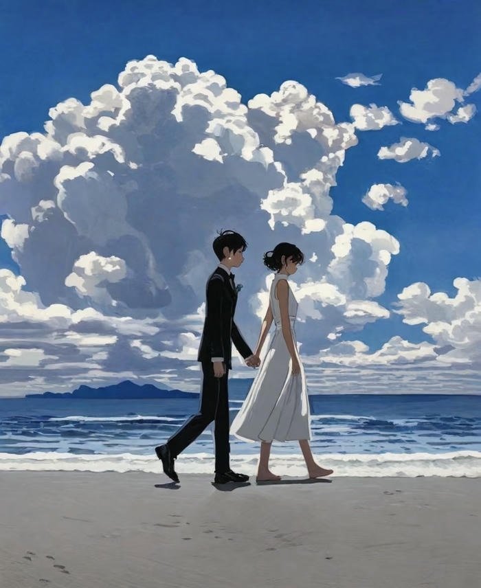 ảnh anime nắm tay kết nối cảm xúc