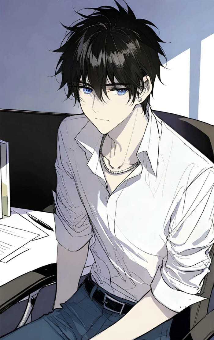 ảnh anime nam tóc dài lãng tử phong trần