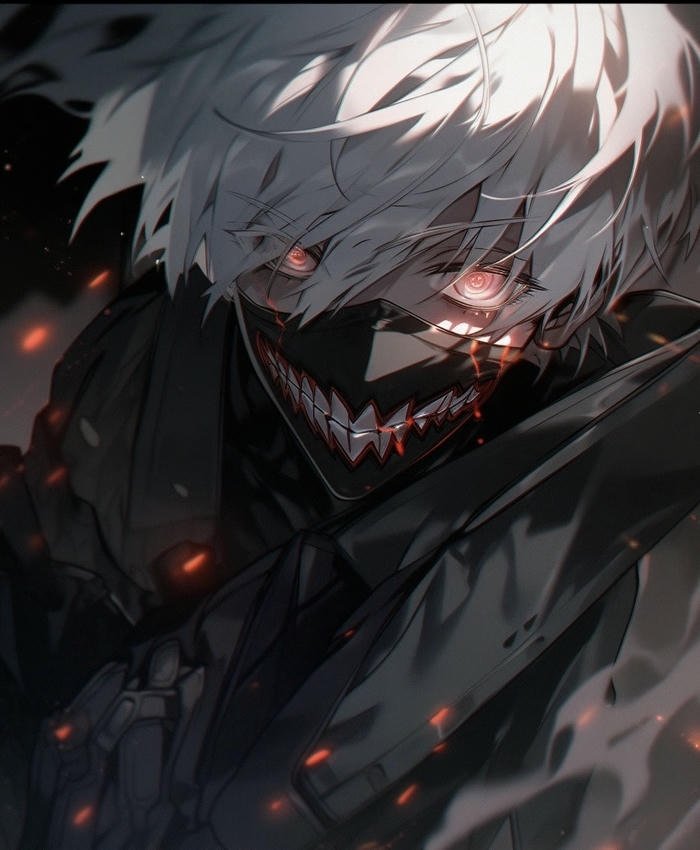ảnh anime nam tóc trắng cô độc