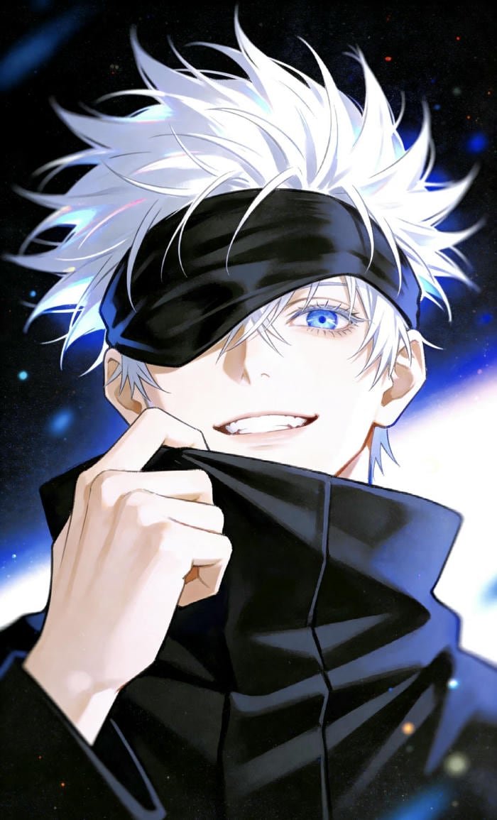 ảnh anime nam tóc trắng thu hút