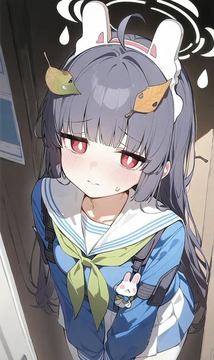 ảnh anime nữ buồn nét mặt u sầu