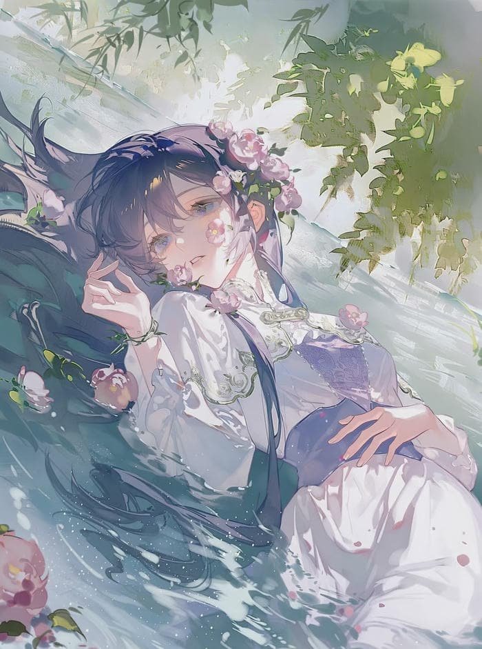 ảnh anime nữ buồn thần sắc u hoài