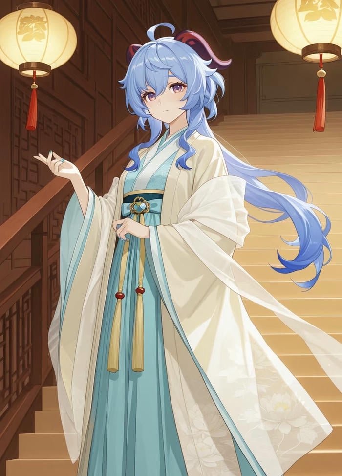 ảnh anime nữ cổ trang vẻ đẹp thanh tao